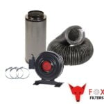 Fox RVK Fan Black Combi Ducting Filter Kit