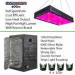 Mars 600w LED Grow Tent Kit