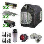 Complete Roof Tent Kit With 2.4 x 1.2 x 1.6 Grow Tent