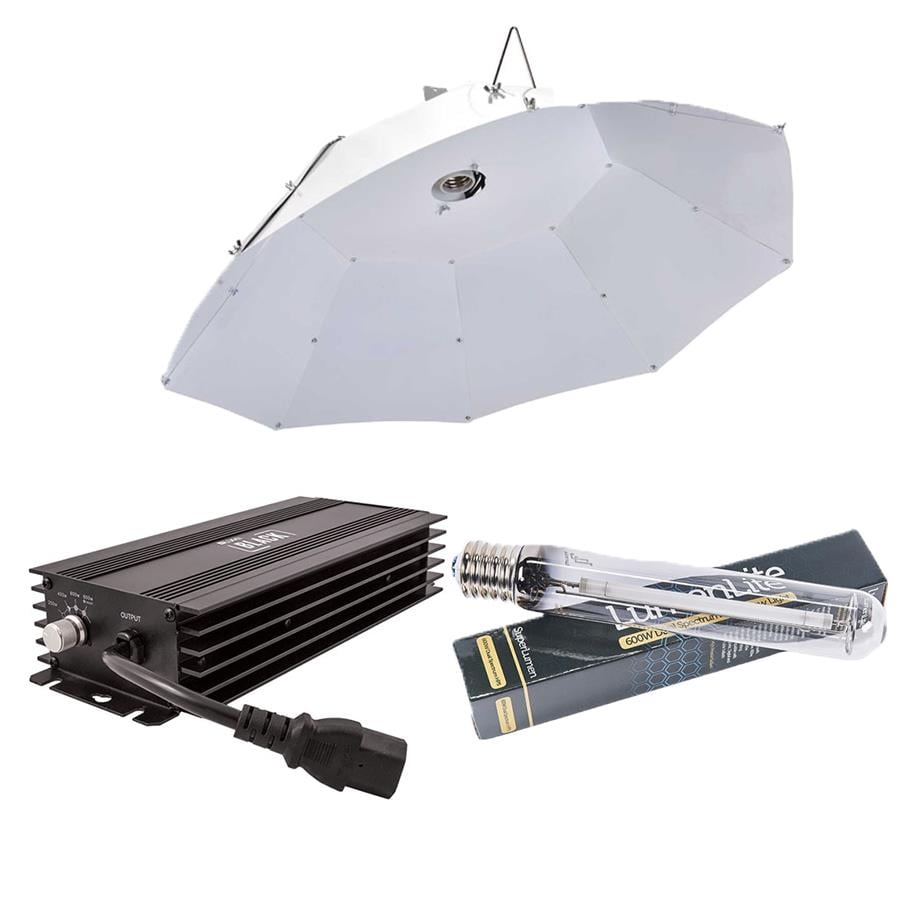 Digital Grow Light Kit With White Parabolic Reflector and Choice Of Grow Light Bulb