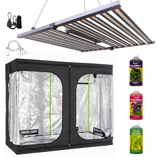 240x120x200cm Grow Tent Kit with 960w Lumenlite Full Spectrum LED