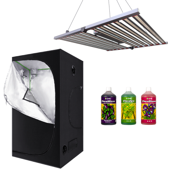 120x120x200cm Grow Tent Kit - Lumenlite 960w Full Spectrum LED